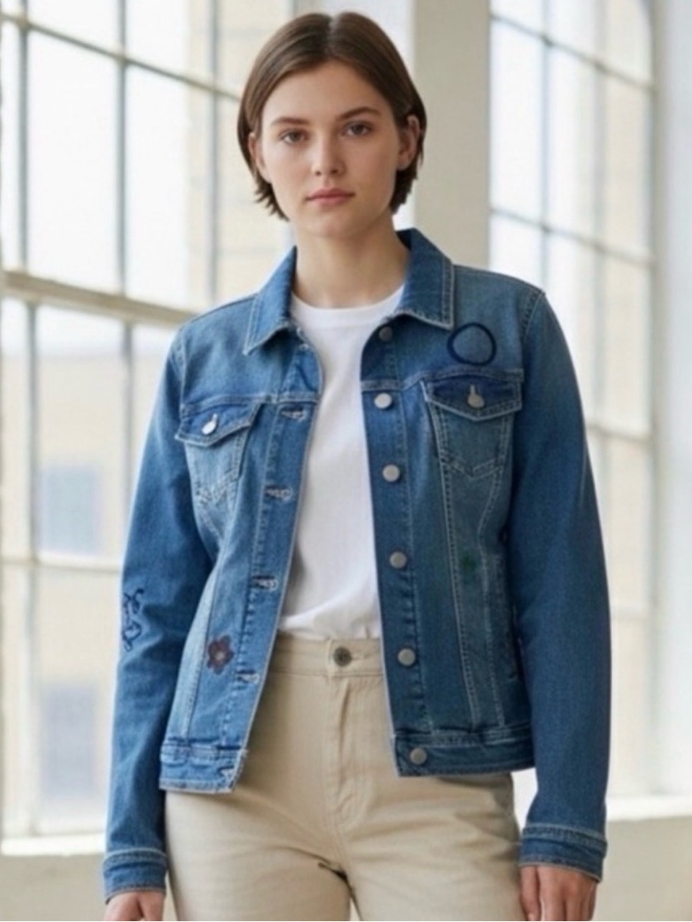 🫶🏻 Well Worn Denim Jacket (cool graphics)